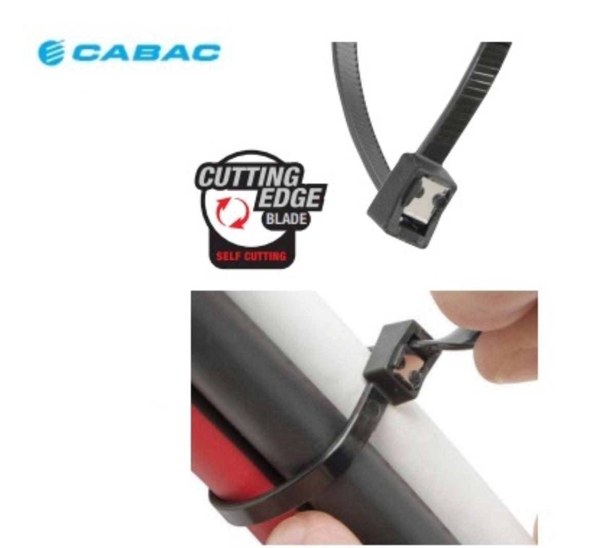 CABLE TIE 203X4.3MM DBL LOCK BLACK 1000P