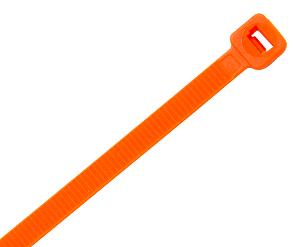 NYLON CABLE TIE 200X4.8MM ORANGE 100PK