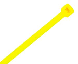 CABLE TIE 200 X 4.8 X 1.3MM YELLOW 100PK