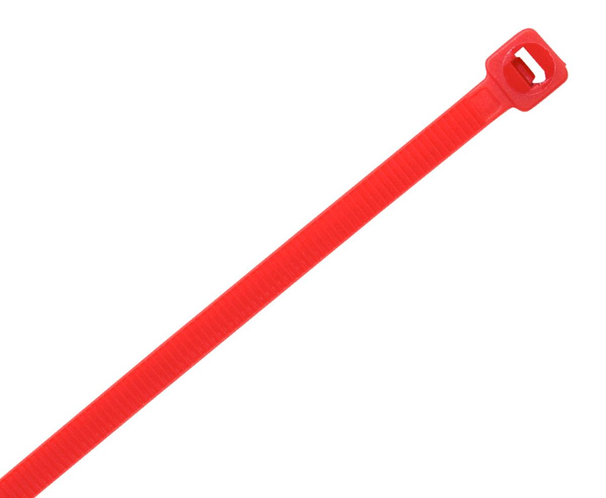 CABLE TIE NYLON 300 X 4.8MM RED 100PK