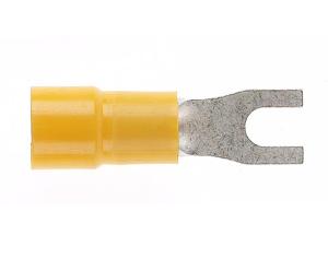 INSUL FORK LUG S/G YELLOW 4MM STUD 50PK