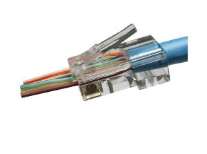 CAT6 UNSHIELDED FEED THROUGH PLUG 25PK