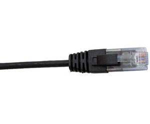 PATCH LEAD CAT6 28AWG BLACK 0.3M SLIM PATCH LEAD CAT6 28AWG BLACK 0.3M SLIM