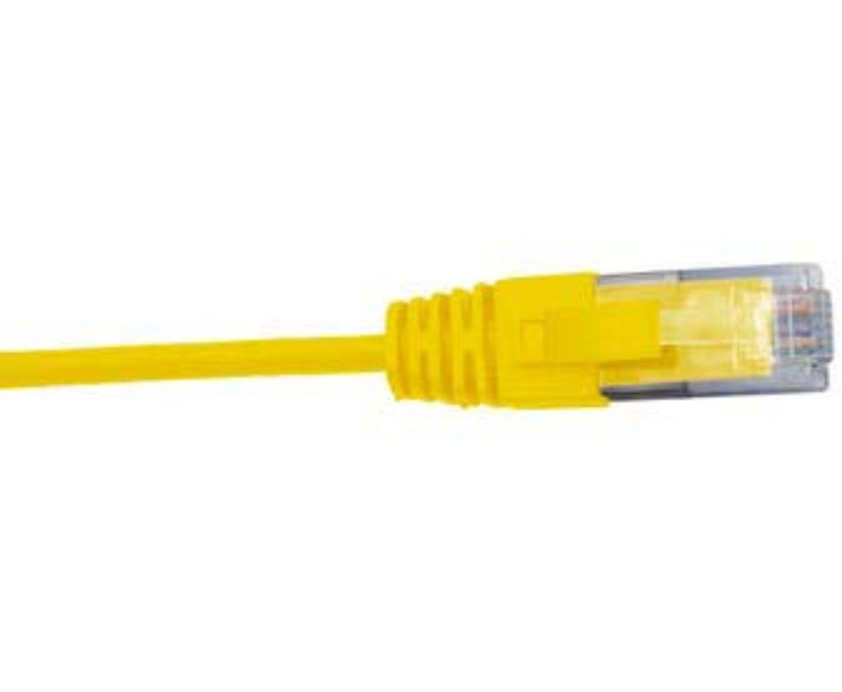 CAT6 PATCHLEAD 28AWG SLIM YELLOW 1.0MTR