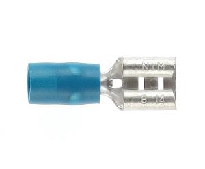 INSUL QC FEM RECEPT D/G 2.8MM BLUE 100PK