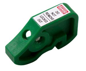 C/BREAKER LOCK OUT MINI GREEN MCB