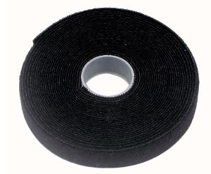 HOOK & LOOP CABLE TIE 10MMX10M RL BLK