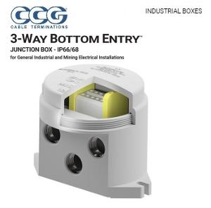 JUNCTION BOX SIZE1 20MM 3WAY BOTTOM ENT