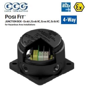 JUNCTION BOX SIZE 2 BLACK 25MM 4WAY