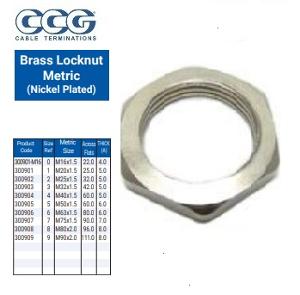 METAL LOCKNUT BRASS 75MM METAL LOCKNUT BRASS 75MM