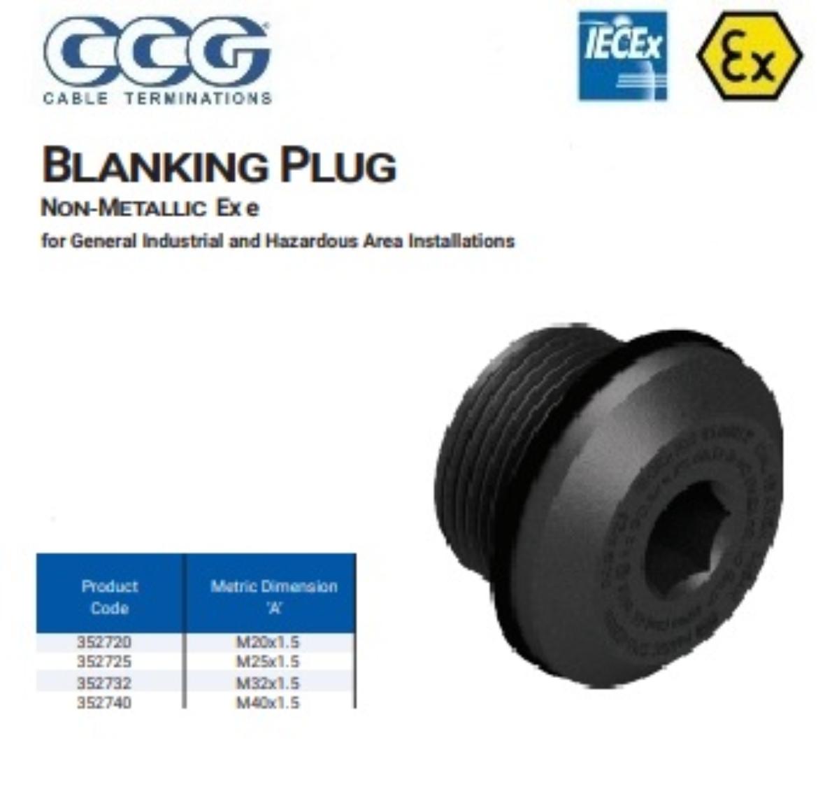 25MM EXE BLANKING PLUG (PBT)