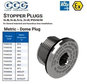 EXDE DOME BLANKING PLUG 16MM