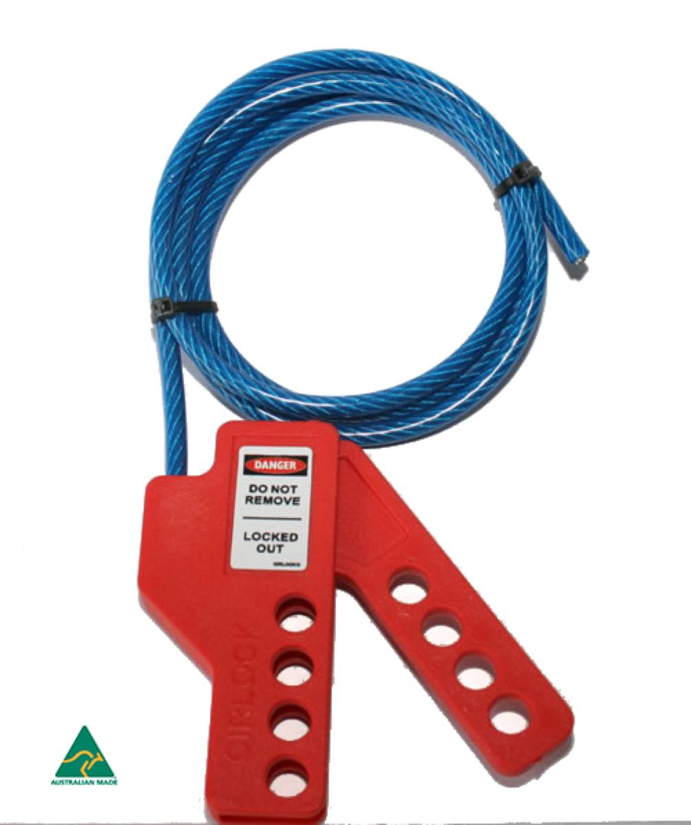 CABLE LOCKOUT + 5MM STEEL WIRE CABLE