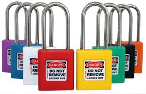 S/S SAFETY LOCKOUT PADLOCK 50MM RED