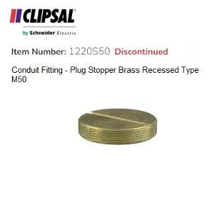 SCREW IN PLUG BRASS 50MM SCREW IN PLUG BRASS 50MM