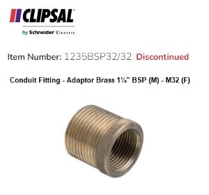 ADAPTOR BS CON 1.1/4BSP/32MM