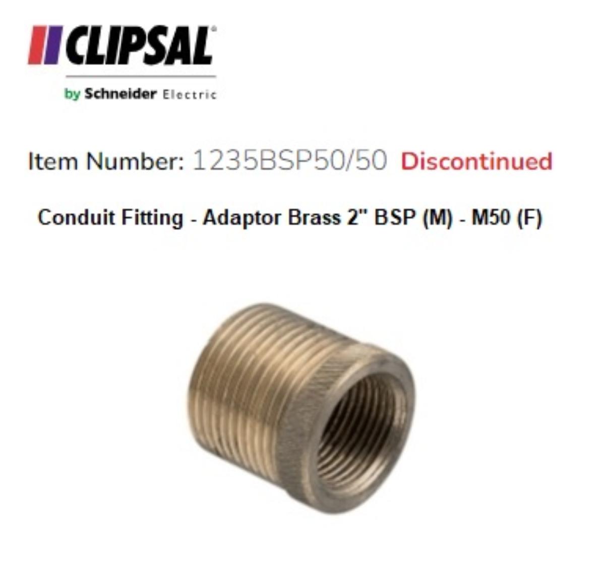 ADAPT BRASS COND 2IN BSP/50MM