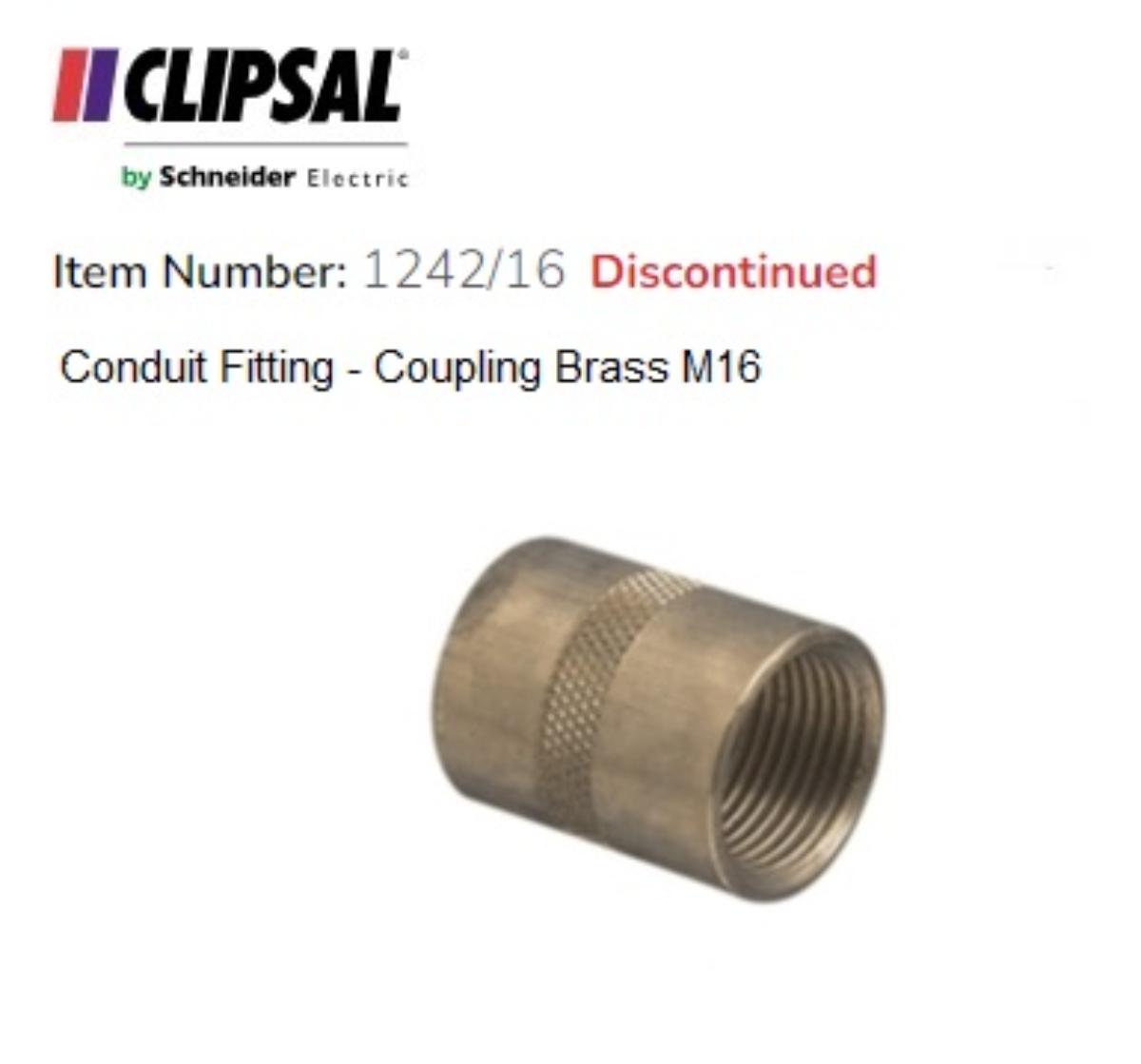 COUPLING BRASS 16MM