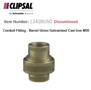 UNION BARREL GALV CAST IRON 50MM