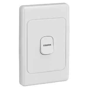 2000 COOKER SWITCH VERT 45A S/P WHITE