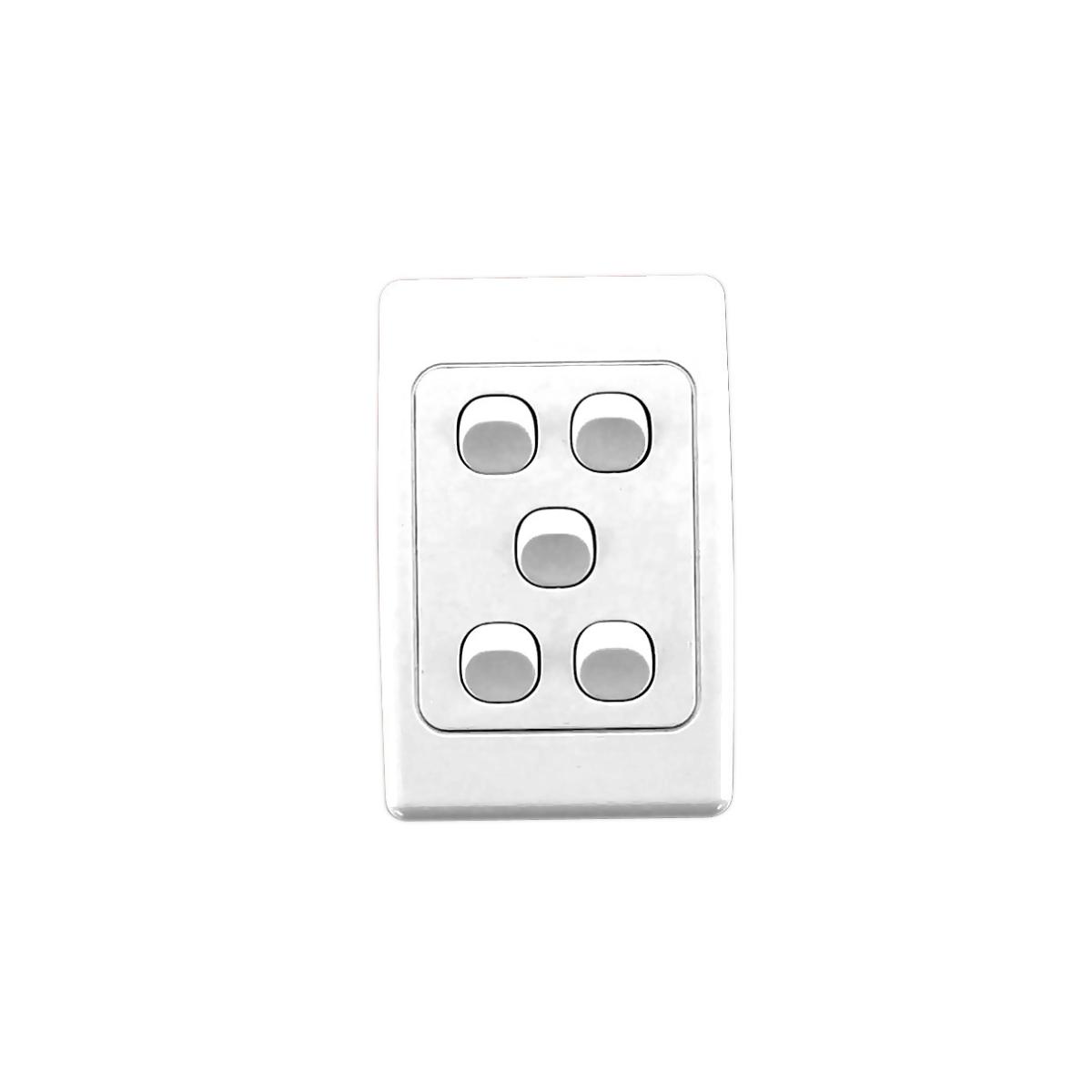 2000 SWITCH VERTICAL 5G 10A WHITE