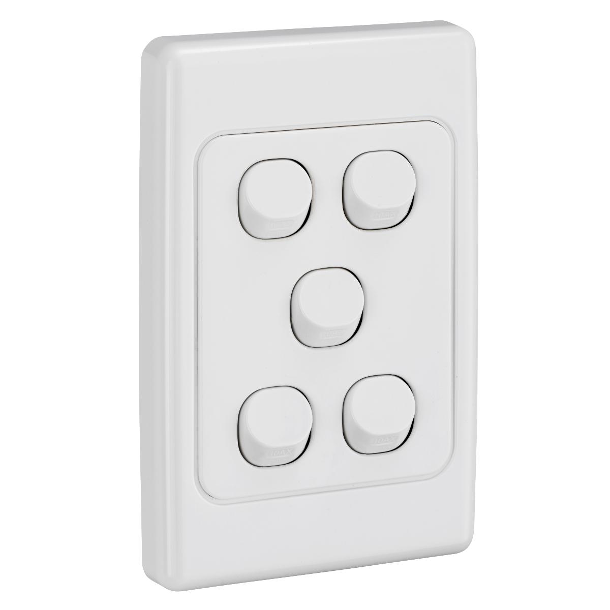 2000 SWITCH VERTICAL 5G 10A WHITE