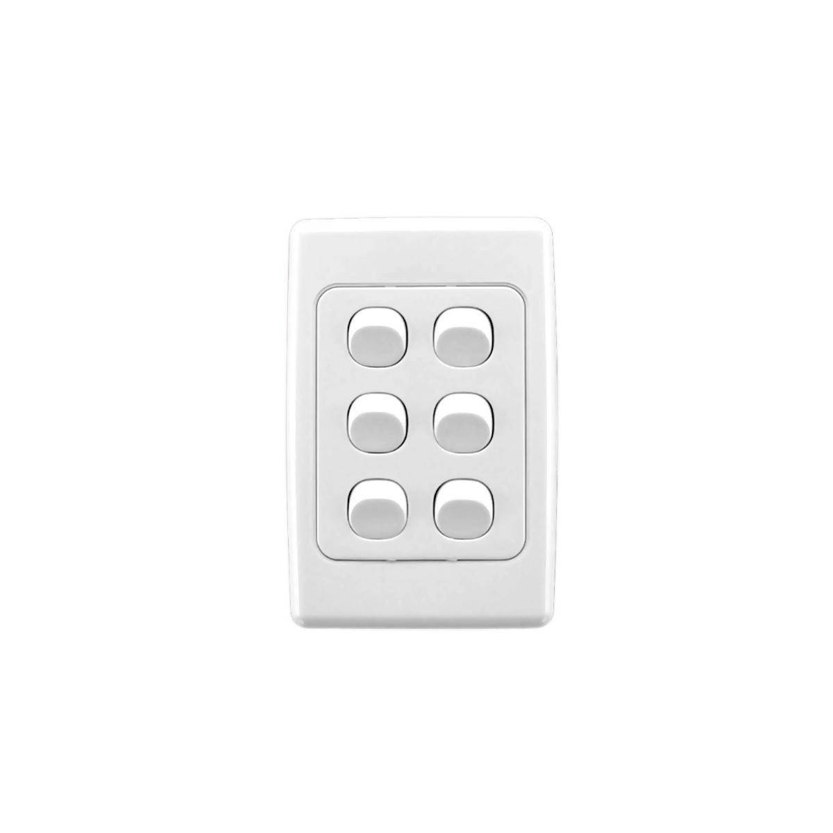 2000 SWITCH VERTICAL 6G 10A WHITE