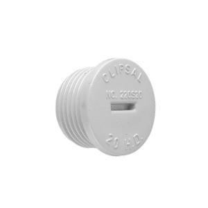 SCREW IN PLUG PVC 25MM GREY