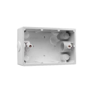 ENCL MOUNTING BOX 2X20MM ENTRIES WHITE ENCL MOUNTING BOX 2X20MM ENTRIES WHITE