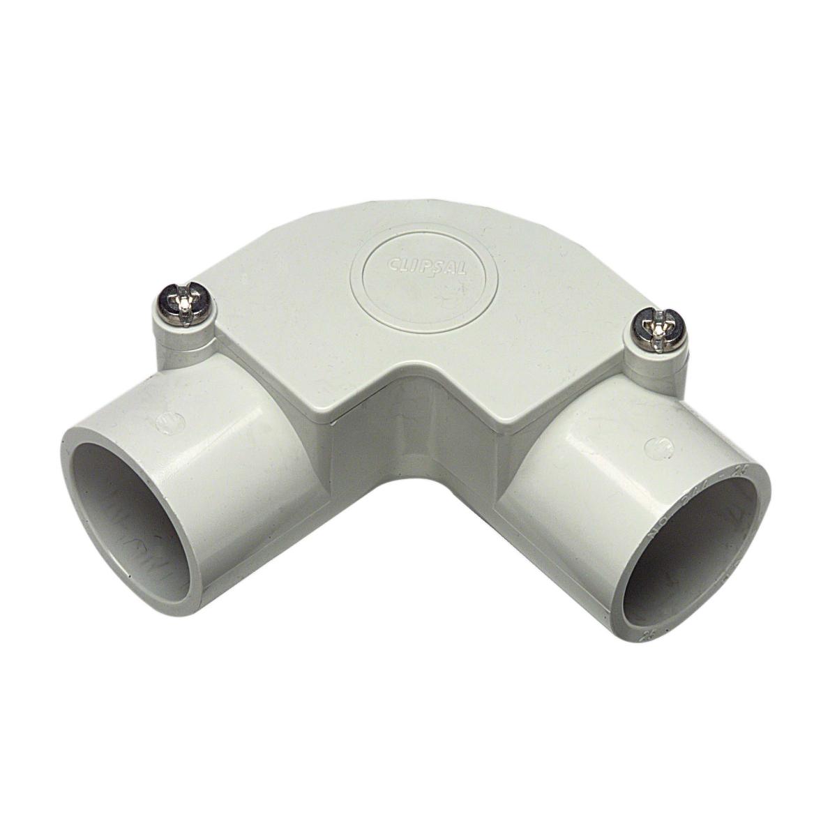 INSPECTION ELBOW PVC 32MM GREY