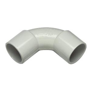 SOLID ELBOW PVC 20MM GREY