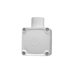 JUNCTION BOX SQUARE PVC 32MM 1WAY GRY