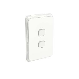 ICONIC SWITCH VERT 2G 10A IP44 VIV WHT ICONIC SWITCH VERT 2G 10A IP44 VIV WHT