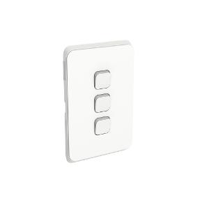 ICONIC SWITCH VERT 3G 10A VIVID WHITE ICONIC SWITCH VERT 3G 10A VIVID WHITE
