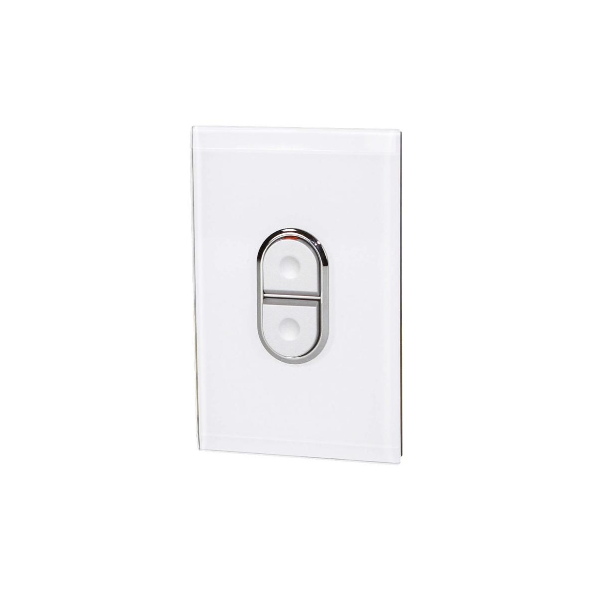 SATURN COOKER SWITCH 1G 45A S/P PURE WH
