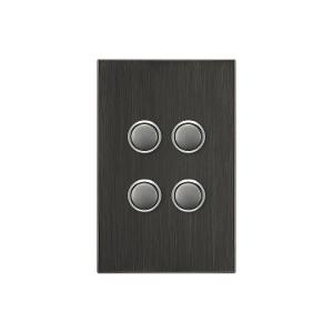 SATURN P/B SWITCH 4G 20A S/P HOR BLK SATURN P/B SWITCH 4G 20A S/P HOR BLK