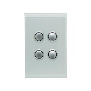 SATURN LED P/B SWITCH 4G 20A S/P OC MIST SATURN LED P/B SWITCH 4G 20A S/P OC MIST