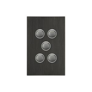 SATURN LED P/B SWITCH 5G 20A S/P HOR BLK SATURN LED P/B SWITCH 5G 20A S/P HOR BLK