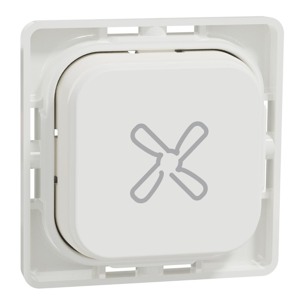 40 PUSH BUTTON CAP FAN SYMB VIVID WHITE