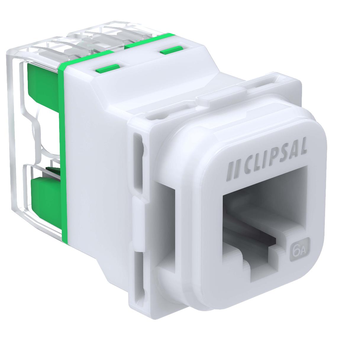 40 RJ45 JACK CAT6A UTP TRANSLUCENT