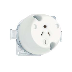 SURFACE SOCKET 4PIN 250/440V 10A WHITE SURFACE SOCKET 4PIN 250/440V 10A WHITE