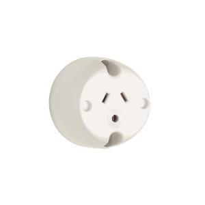 SURFACE SOCKET 3PIN RND EARTH 250V 10A