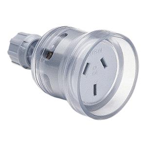 CORD EXT SOCKET O/D + NEON 3P 10A TRANS CORD EXT SOCKET O/D + NEON 3P 10A TRANS