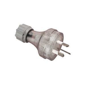 PLUG TOP 3PIN EXTRA H/D 10A 250V TRANSP