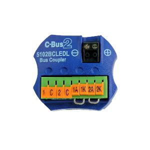 COUPLER BUS 2CHAN W/REM LED FAC CBUS