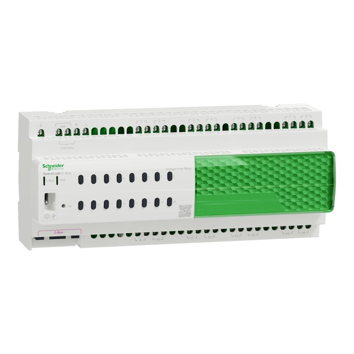 C-BUS RELAY VOLTAGE FREE DIN RAIL 16CH