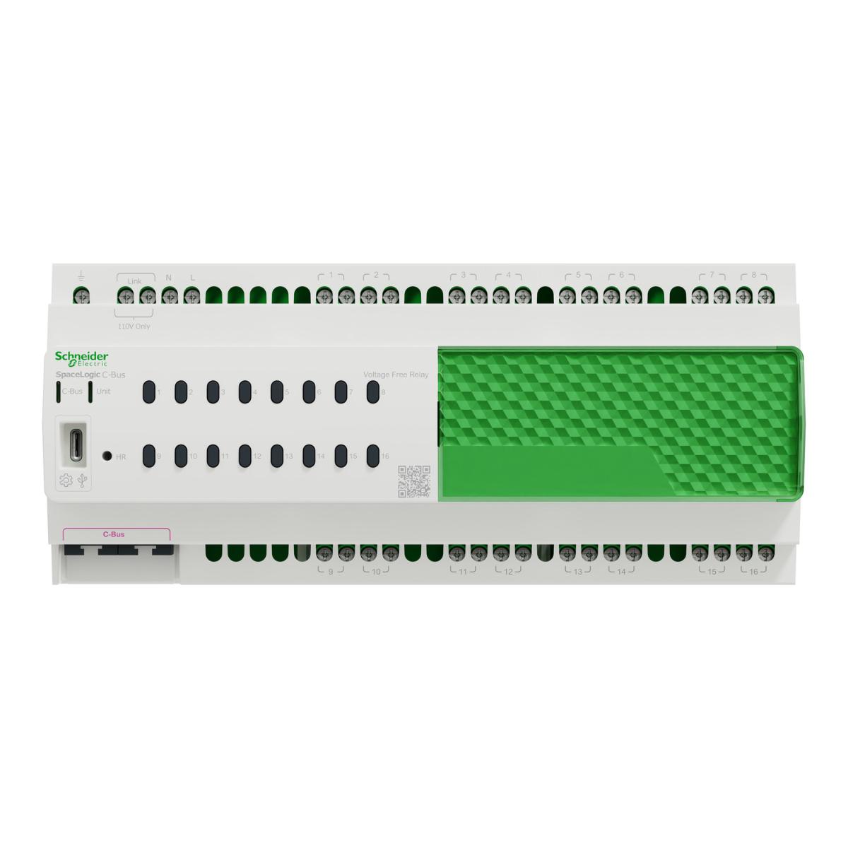 C-BUS RELAY VOLTAGE FREE DIN RAIL 16CH