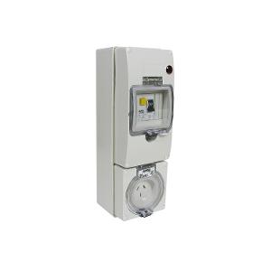 OUTLET SOCKET RCD IP66 3P 10A 250V GRY OUTLET SOCKET RCD IP66 3P 10A 250V GRY