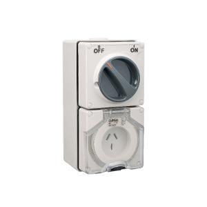 OUTLET SWIT IP66 3 FLAT PIN 20A 250V GRY OUTLET SWIT IP66 3 FLAT PIN 20A 250V GRY