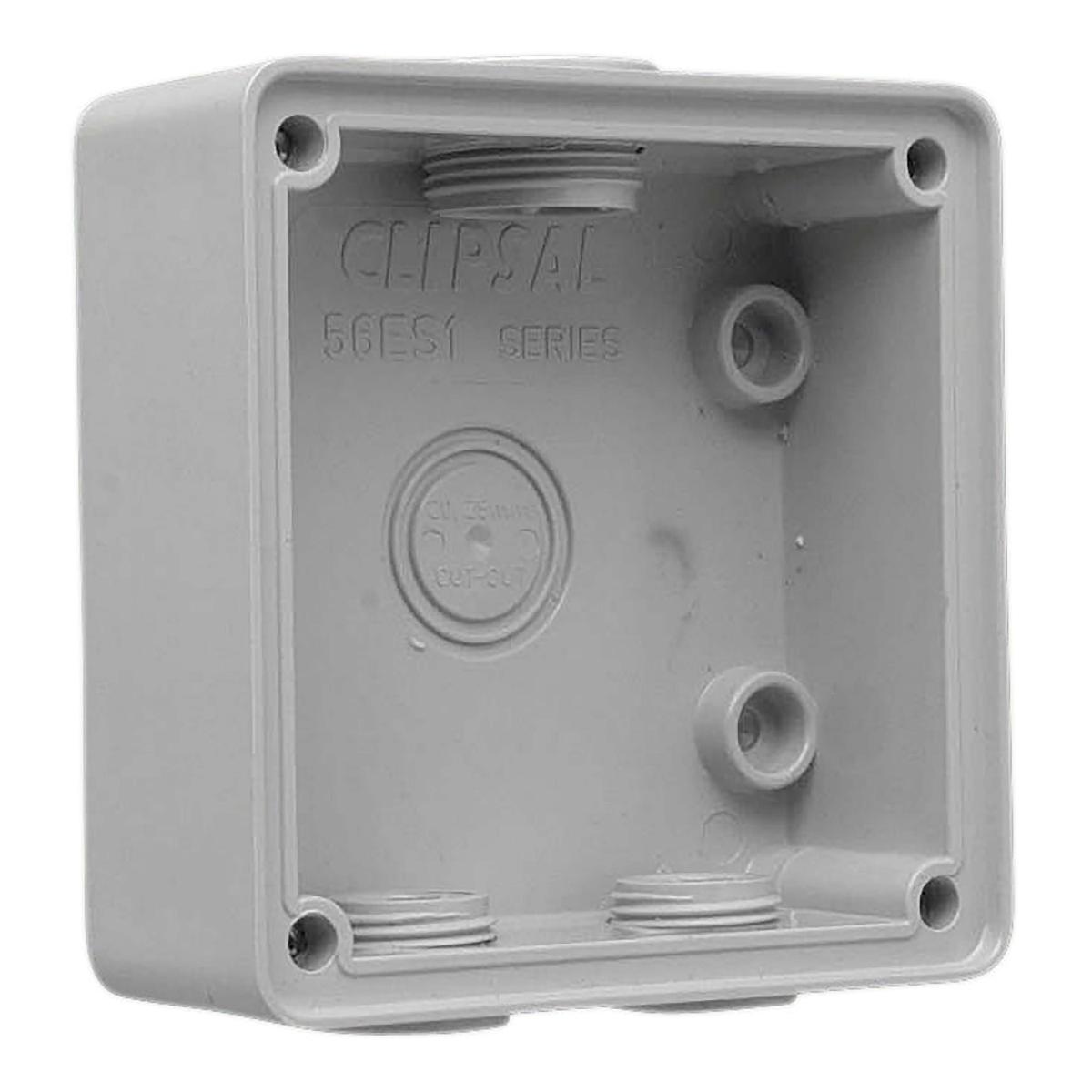 MOUNTING BOX 1 GANG SHALLOW GREY